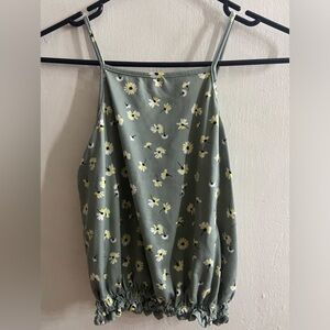 Green Daisy Tank 🌼